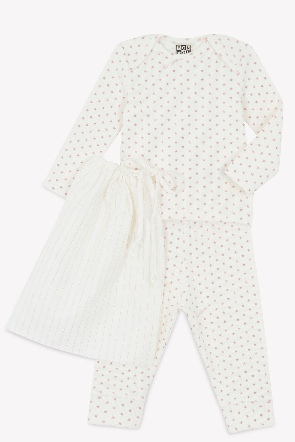 Ensemble - Bébé Coton Côtelé Semi D'Étoiles
