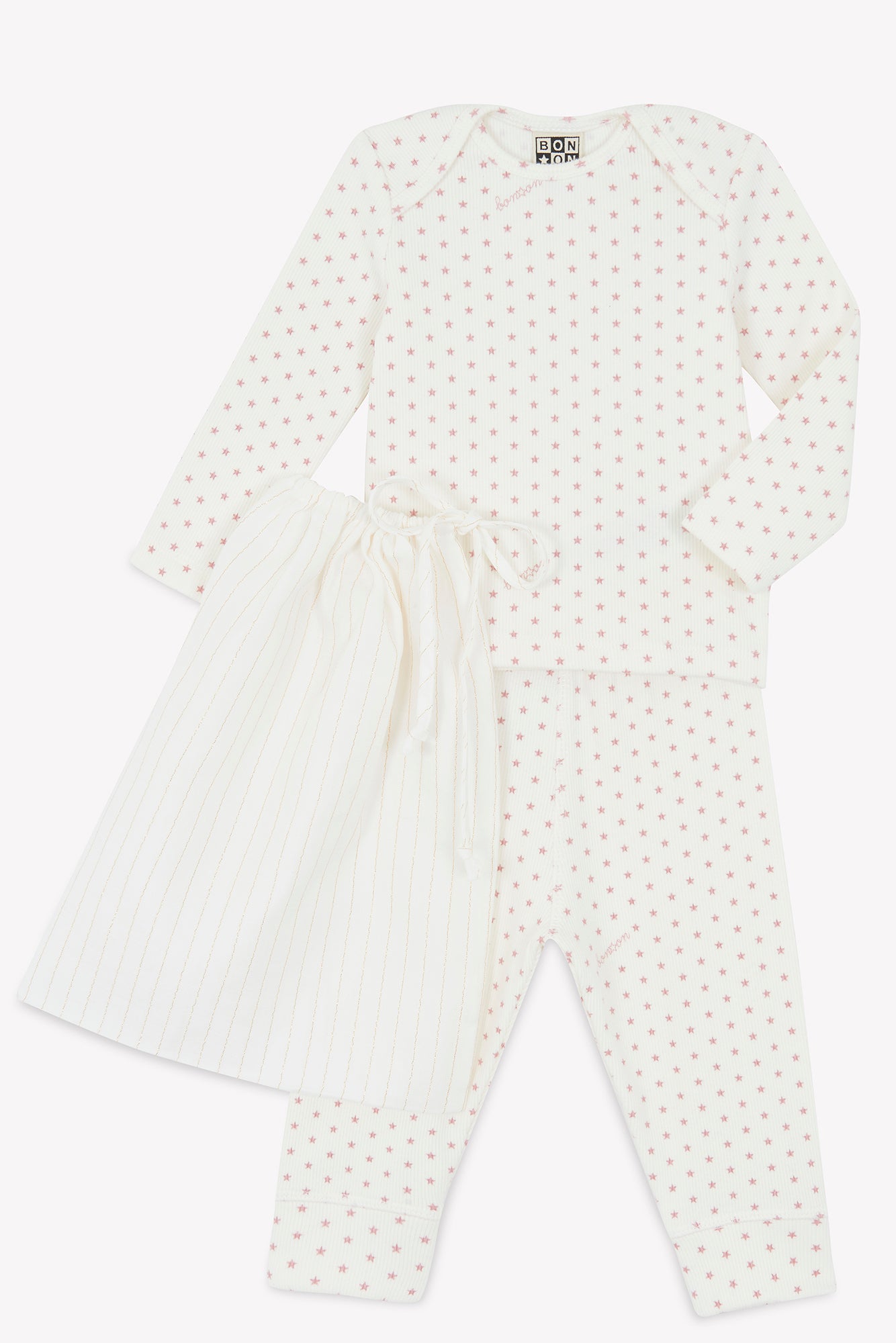 Ensemble - Bébé Coton Côtelé Semi D'Étoiles