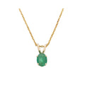 Pendentif "Puce" Emeraude 0,34Ct/1 Or Jaune 375/100