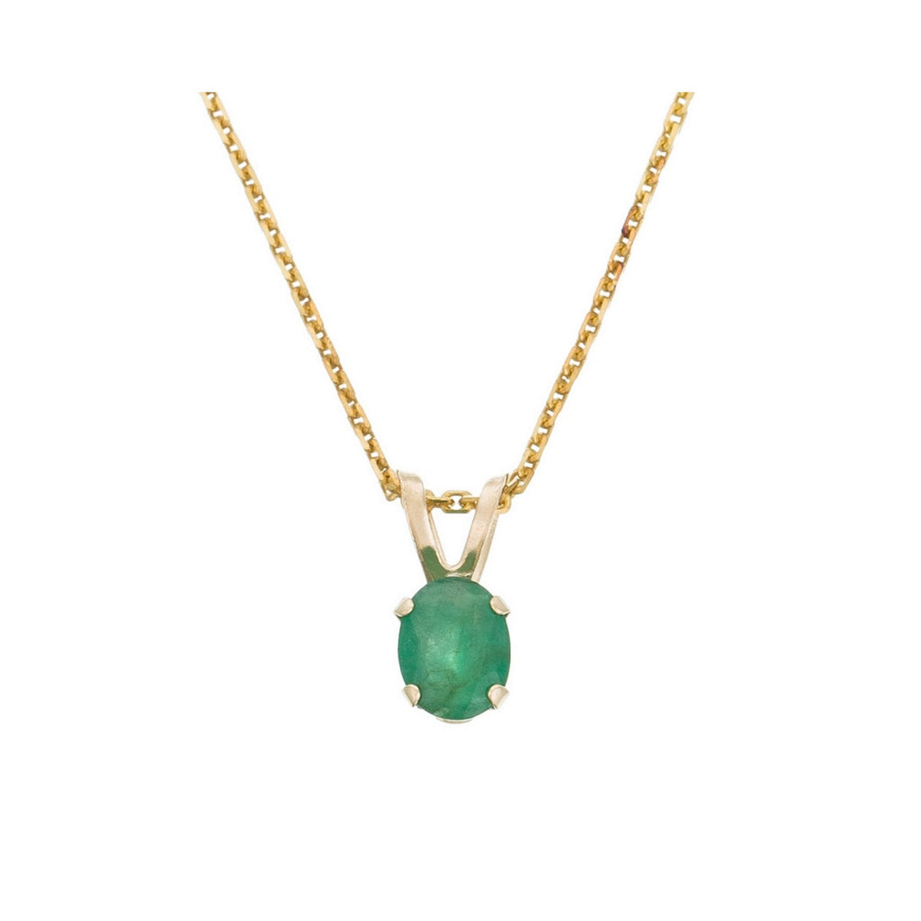 Pendentif "Puce" Emeraude : 0,34Ct/1 - Or Jaune 375/1000