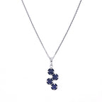 Pendentif "Quadra"  Saphir