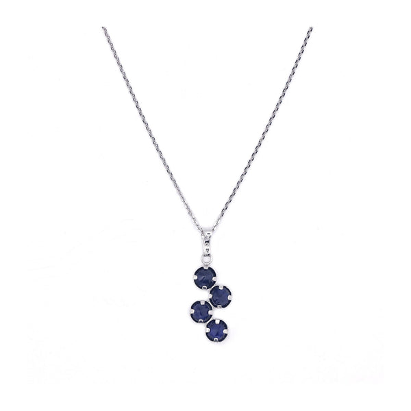 Pendentif "Quadra"  Saphir