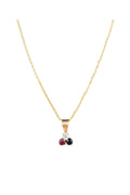 Pendentif "Joli Trio" Saphir Et Rubis:0,01Ct/2