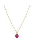 Pendentif "Puce 5Mm" Rubis: 0,74Ct/1