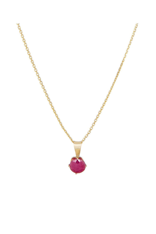 Pendentif "Puce 5Mm" Rubis: 0,74Ct/1