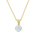 Pendentif "Puce 5mm" Topaze bleue: 0,66ct/1