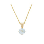 Pendentif "Puce" Topaze Bleue: 0,66Ct/1 - Or Jaune 375/1000