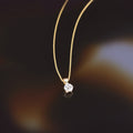 Pendentif "Puce 5Mm" Or Jaune 375/1000 Et Zirconium