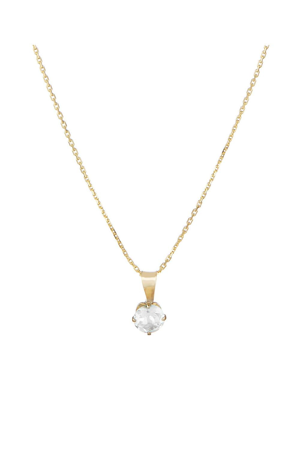 Pendentif "Puce 5Mm" Or Jaune 375/1000 Et Zirconium