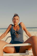 Maillot Une Pièce Tina - Denim