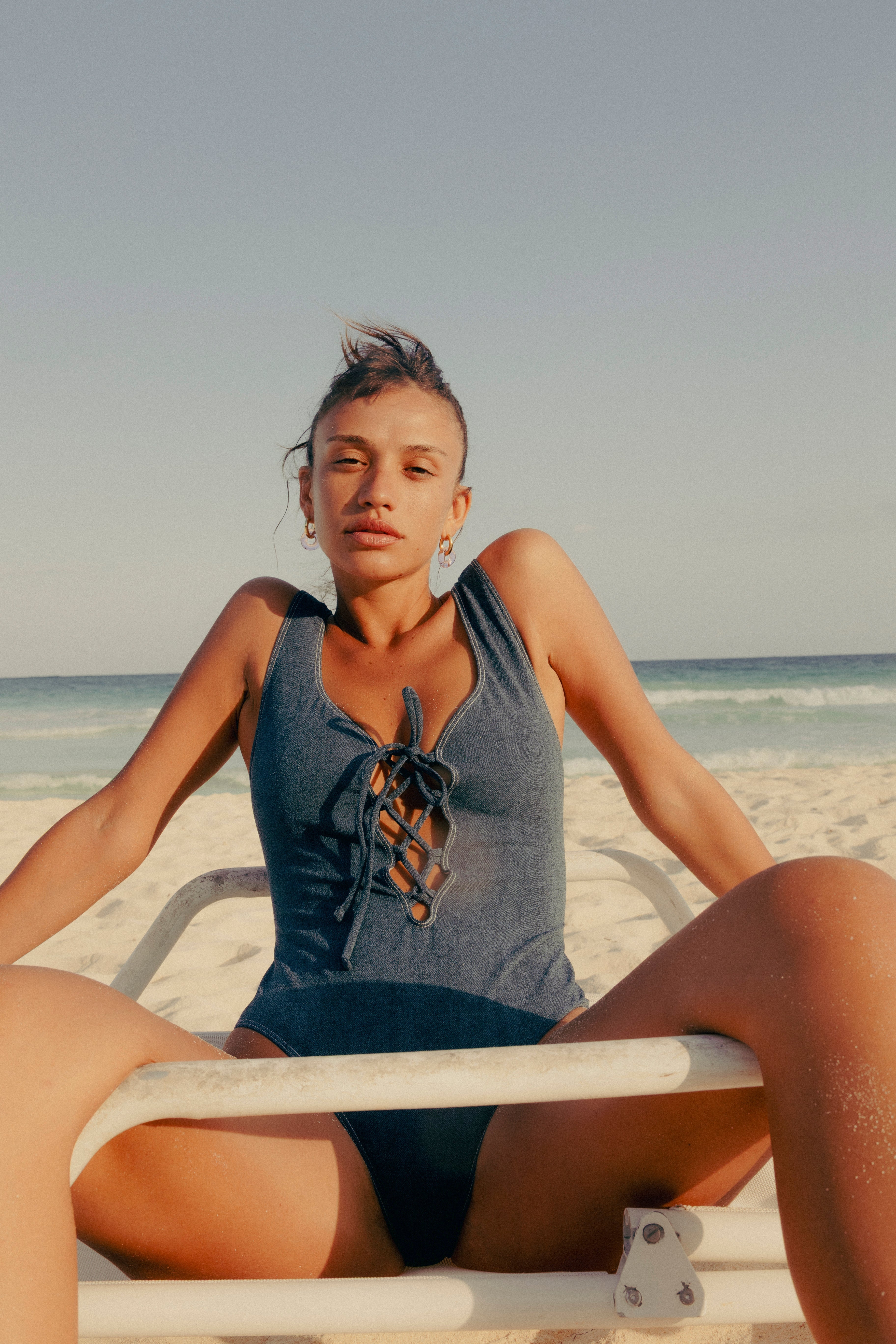 Maillot Une Pièce Tina - Denim