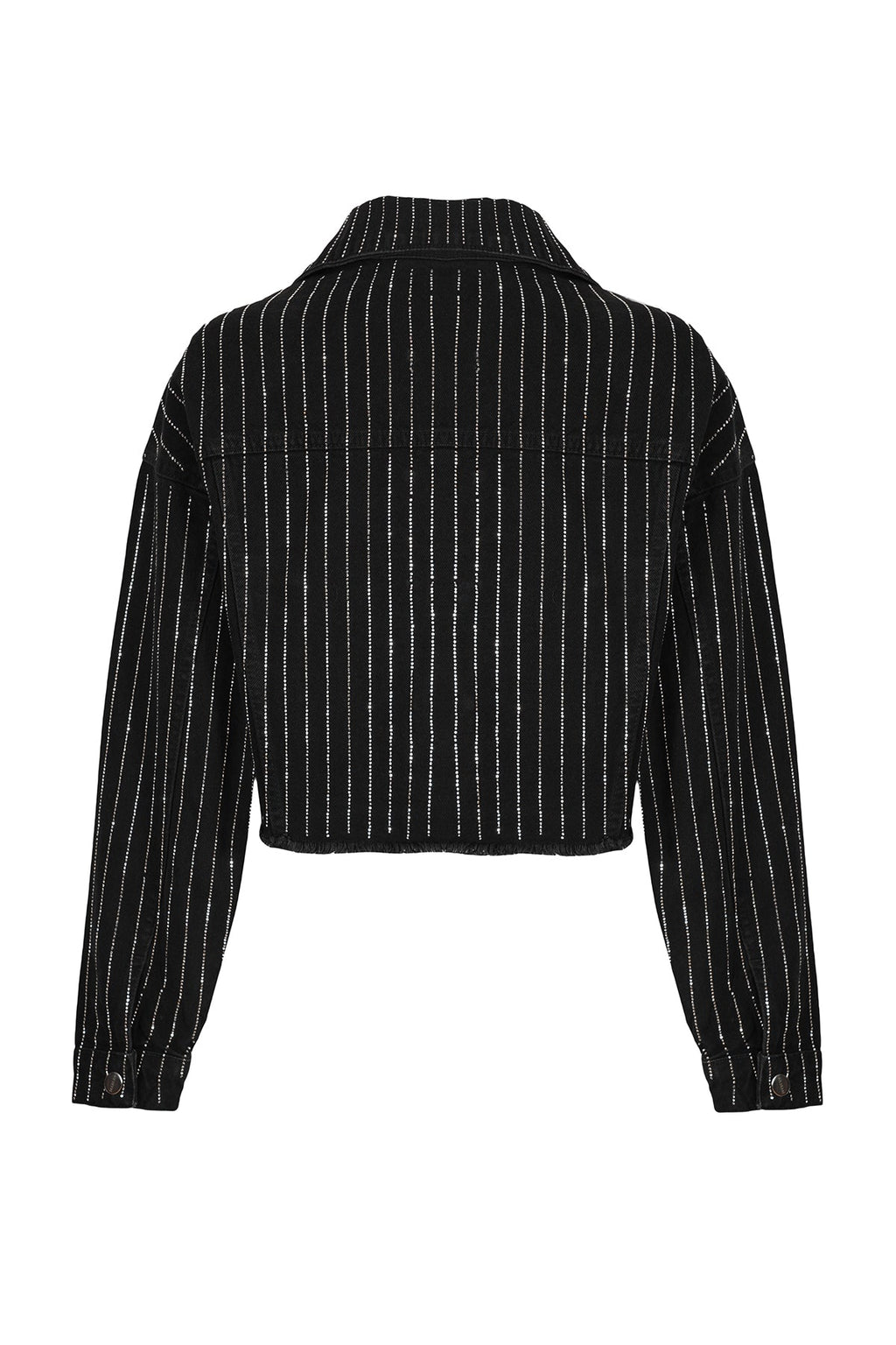 Veste Jeans - Strass Noir