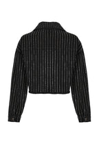 Veste Jeans - Strass Noir
