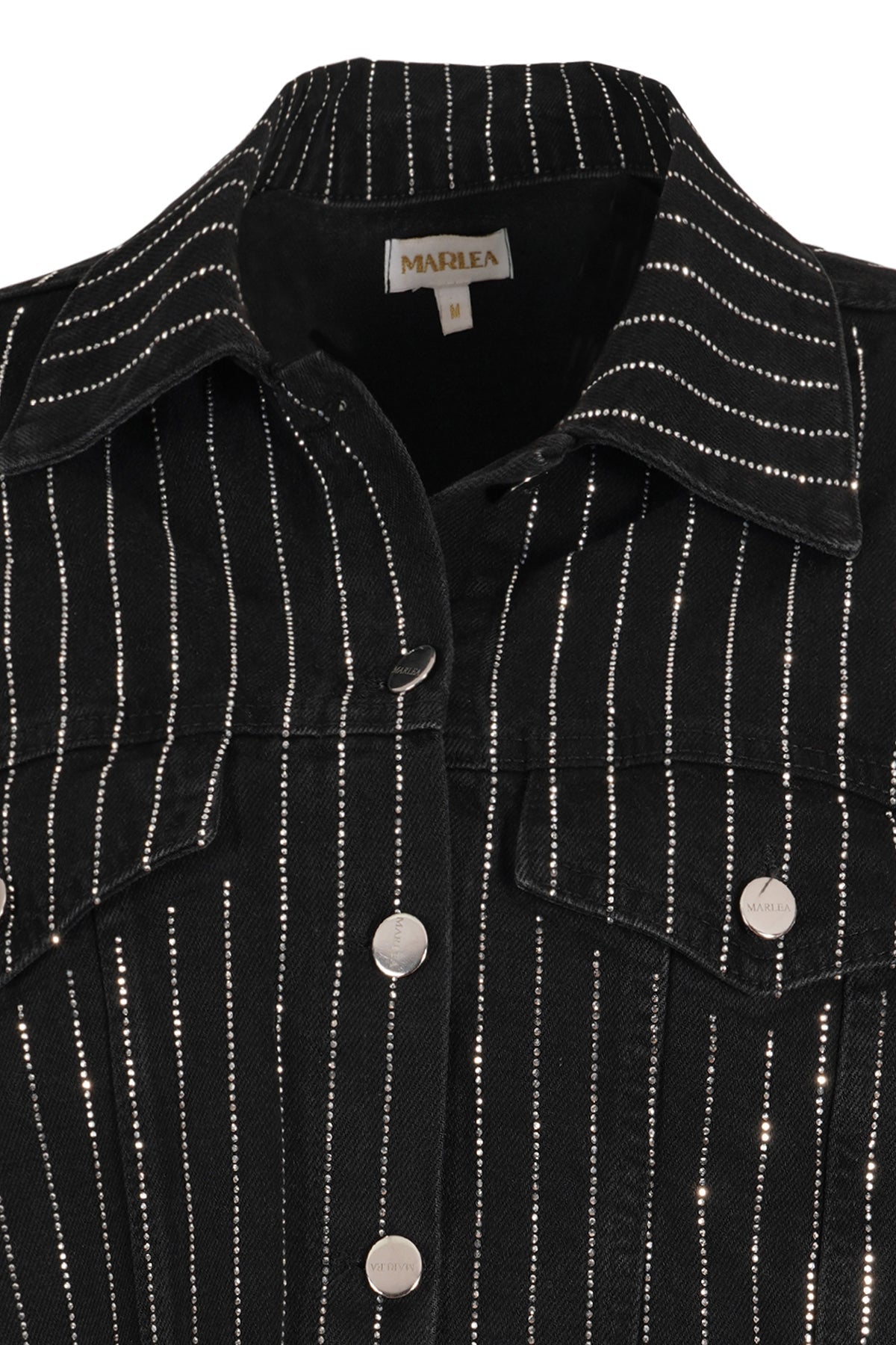 Veste Jeans - Strass Noir