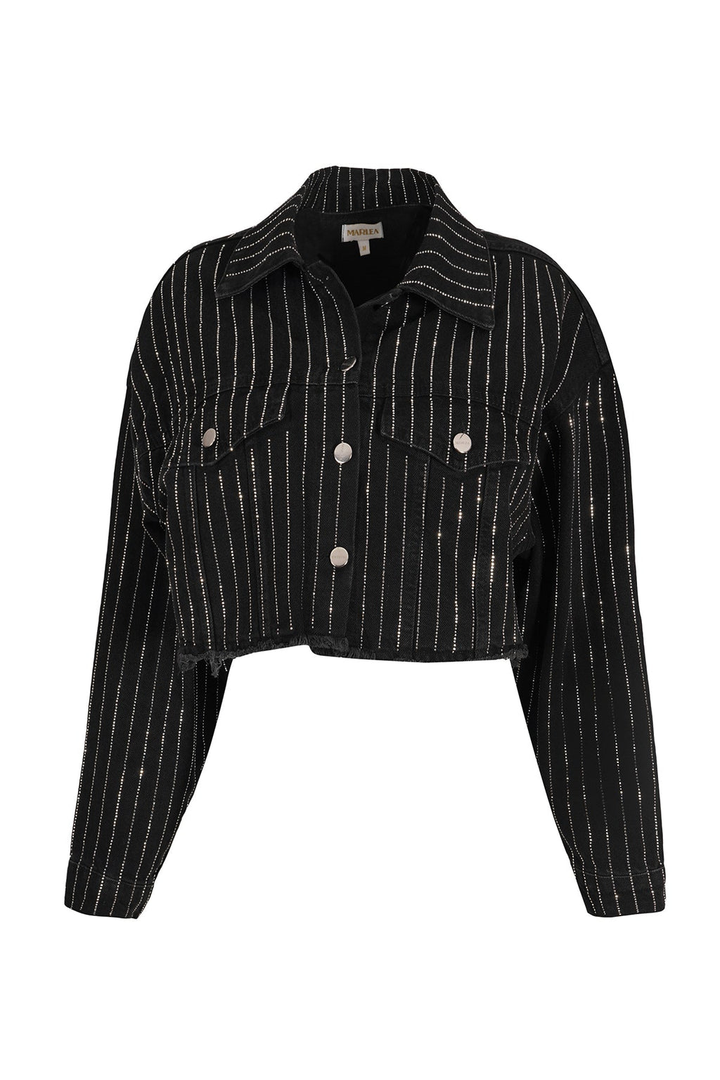Veste Jeans - Strass Noir