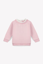 Sweat - Bébé Molleton Col Dentelle Coton Bio