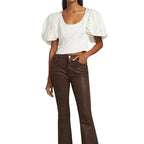 Top Puff Sleeve Uneck - Off White