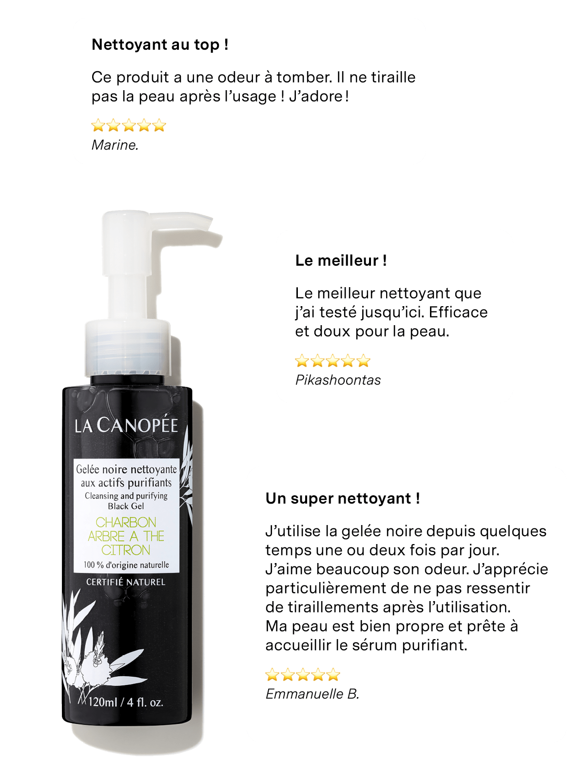 Gelée Noire Nettoyante Aux Actifs Purifiants - Recharge