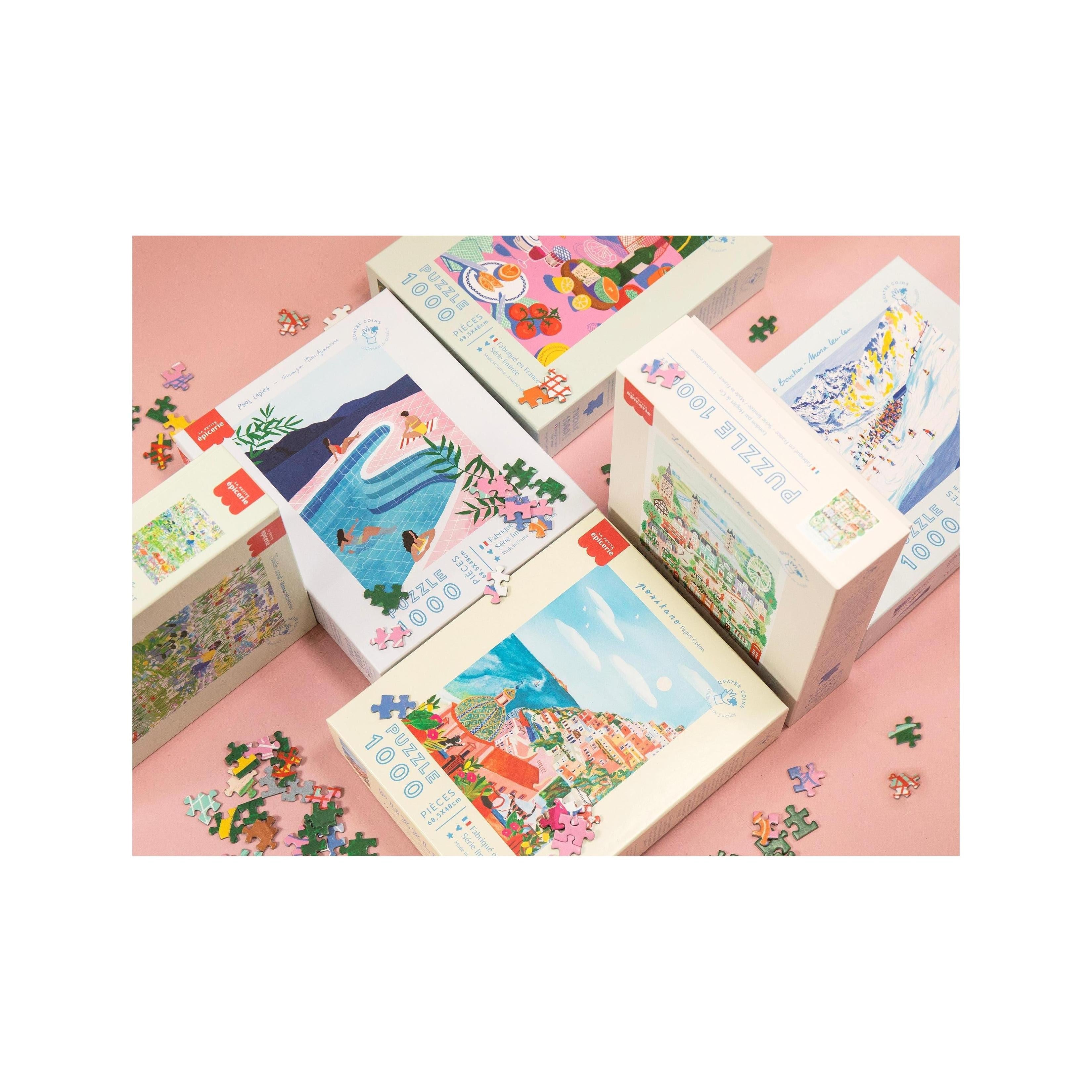 Puzzle Positano Par Flore @Papier Coton - 1000 Pièces
