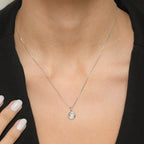 Pendentif "Round & Round" Diamants 0,06/8 - Or Blanc 375/1000
