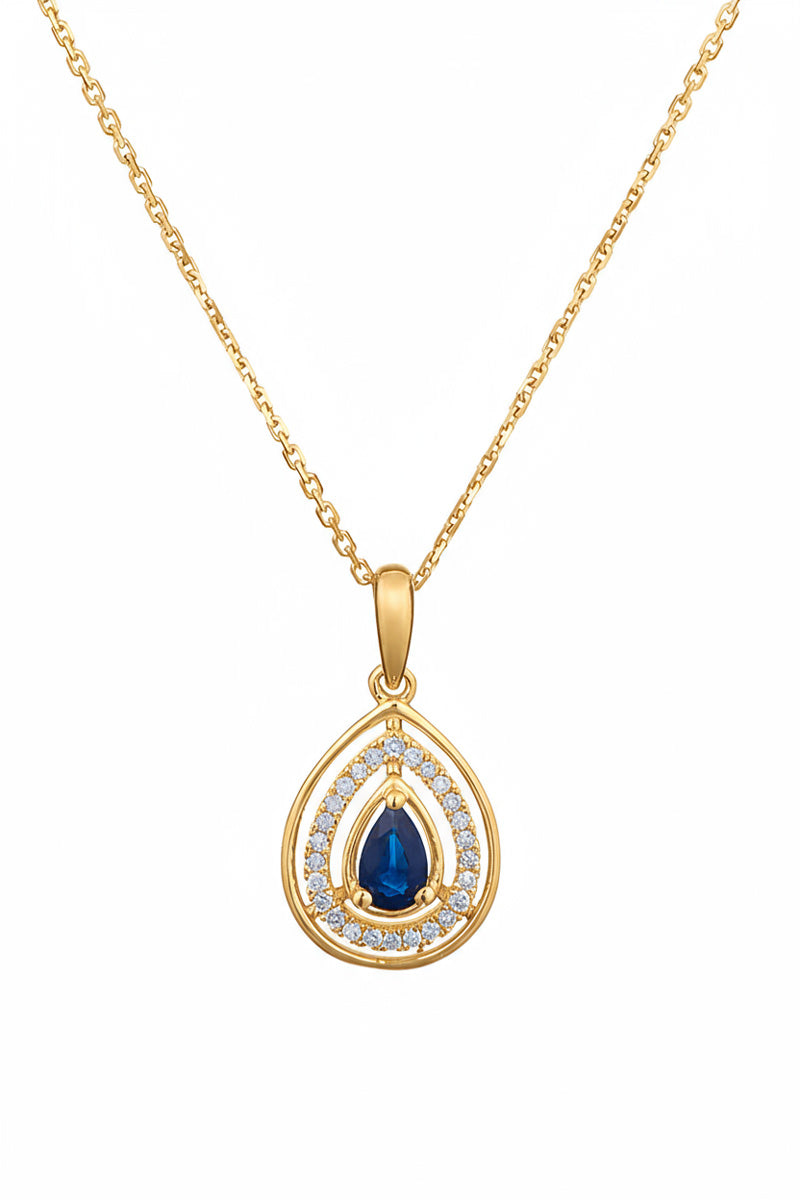 Pendentif "Océane" D0,09/26 & Saphir 0,30/1