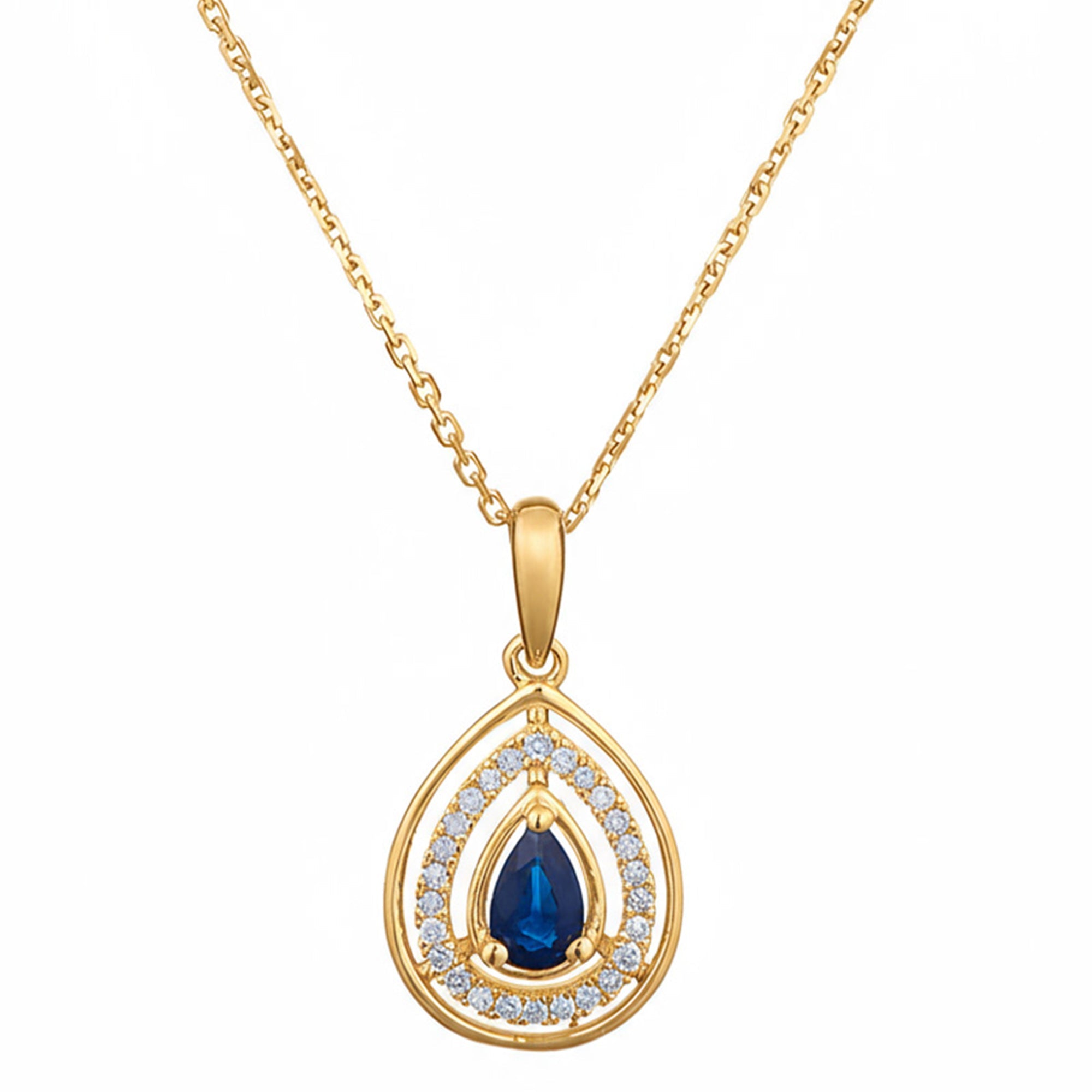 Pendentif "Océane" D0,09/26 & Saphir 0,30/1