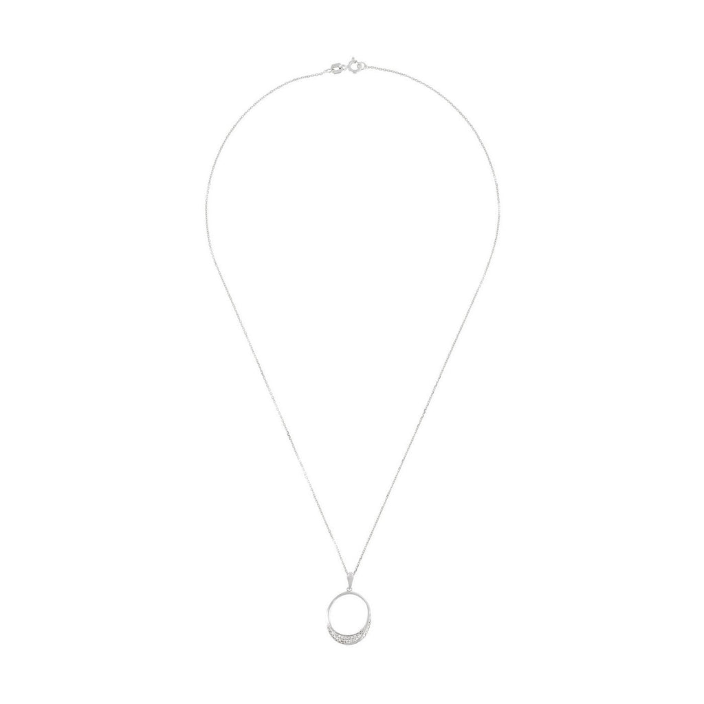 Pendentif "Tu M'As Dit Oui" D0,11/28 - Or Blanc 375/1000