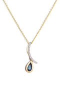 Pendentif "Oka" D0,05/16 & Saphir 0,35/1 - Or Jaune 375/1000