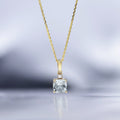 Pendentif "Tonga" D0,016/1 & Amethyste Vert 1,03/1 - Or Jaune 375/1000