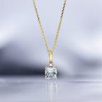 Pendentif "Tonga" D0,016/1 & Amethyste Vert 1,03/1 - Or Jaune 375/1000