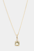 Pendentif "Tonga" D0,016/1 & Lemon Quartz 1,05/1 - Or Jaune 375/1000