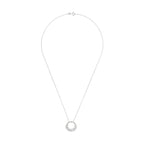 Pendentif "Comme Une Feuille" D0,16/44 - Or Blanc 375/1000