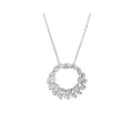Pendentif "Comme Une Feuille" D0,16/44 - Or Blanc 375/1000