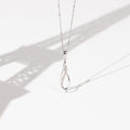 Pendentif "Infinito" Diamants 0,08/15 - Or Blanc 375/1000