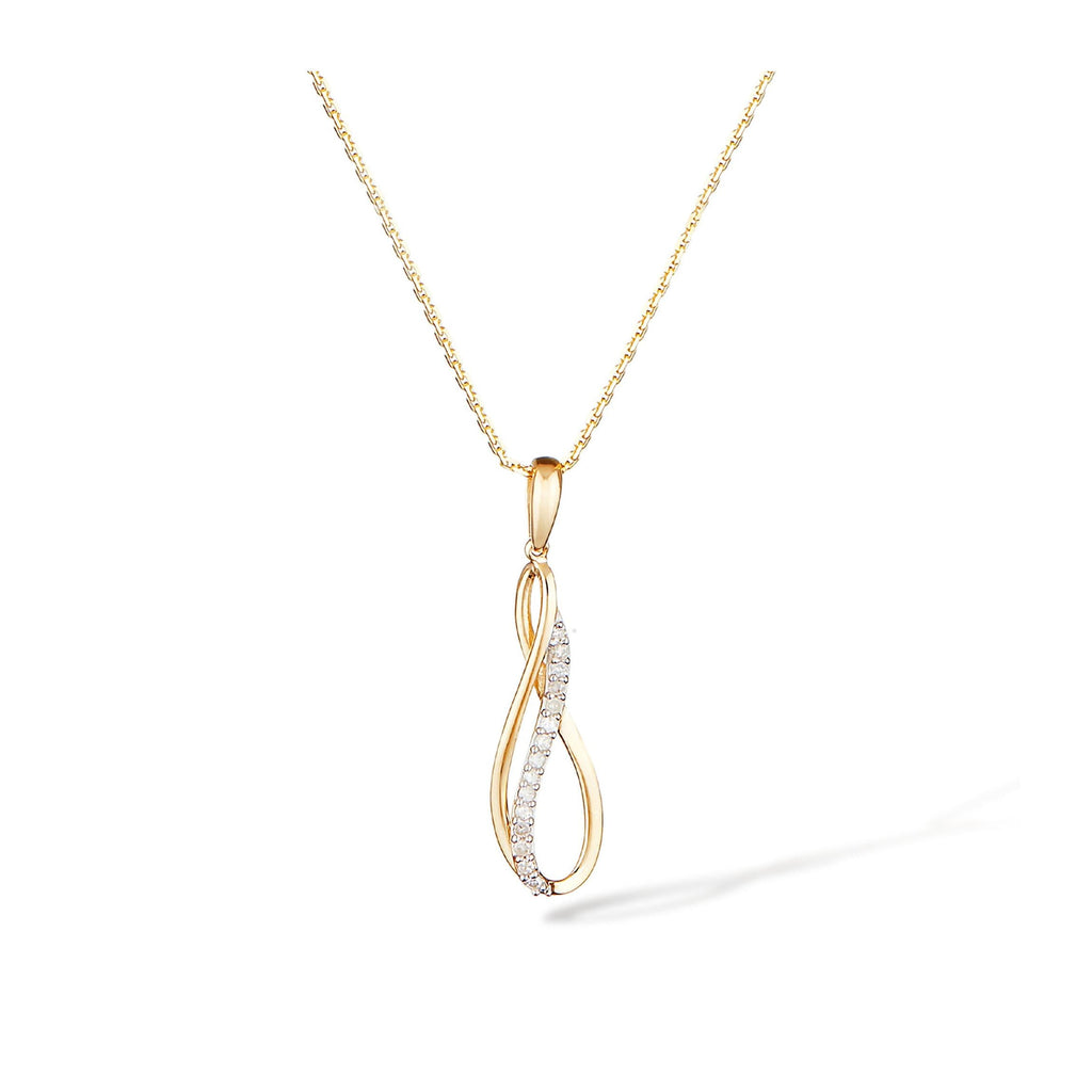 Pendentif "Infinito" Diamants 0,08/15