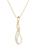Pendentif "Infinito" Diamants 0,08/15 - Or Jaune 375/1000