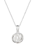 Pendentif "Silver Eye" Diamants 0,09/40 - Or Blanc 375/1000