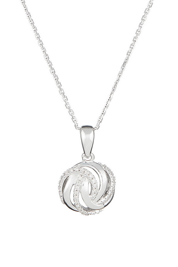 Pendentif "Silver Eye" Diamants 0,09/40 - Or Blanc 375/1000