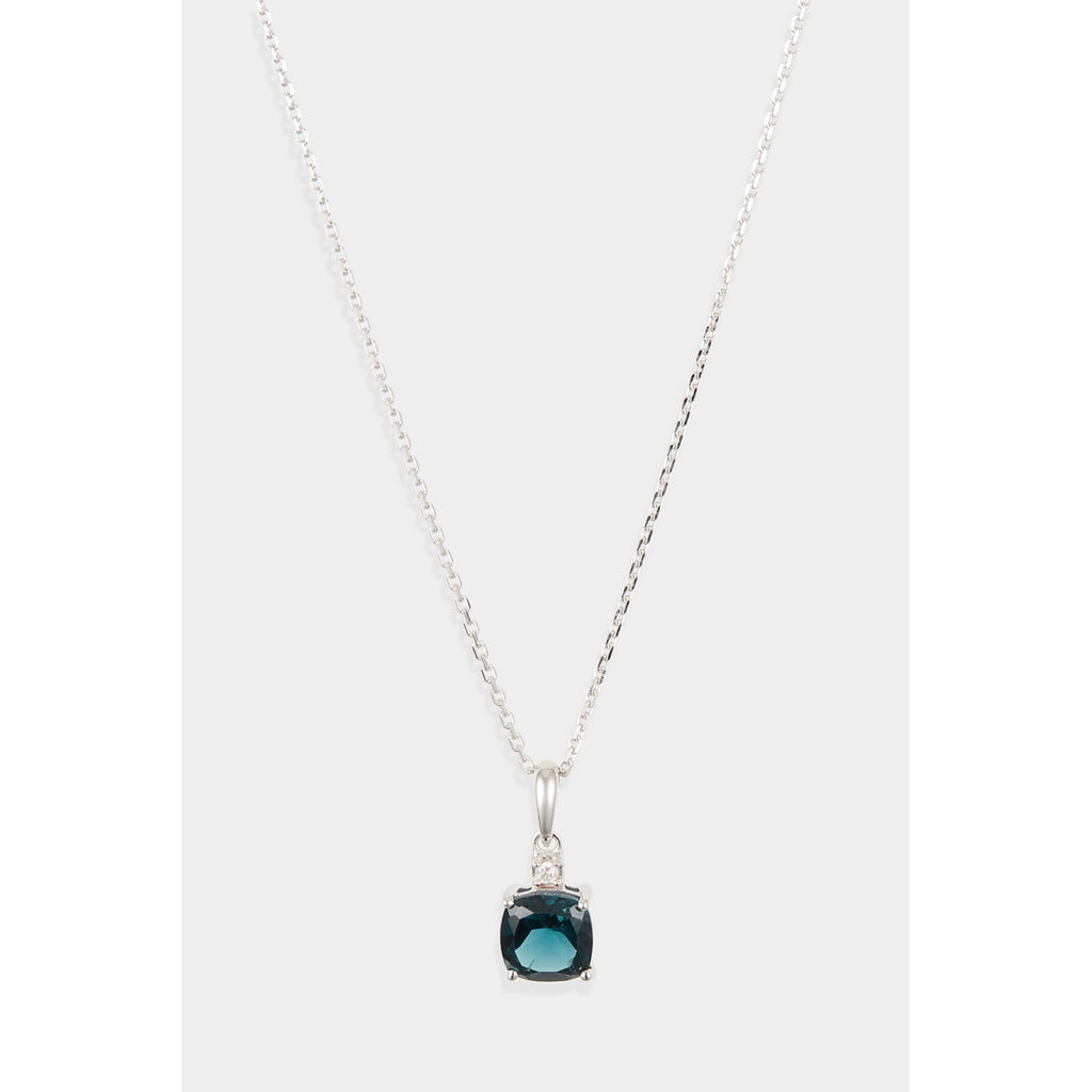 Pendentif "Tonga" D0,016/1 & Lbt1,32/1 - Or Blanc 375/1000