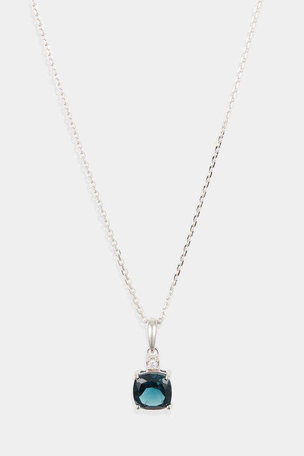 Pendentif "Tonga" D0,016/1 & Lbt1,32/1 - Or Blanc 375/1000