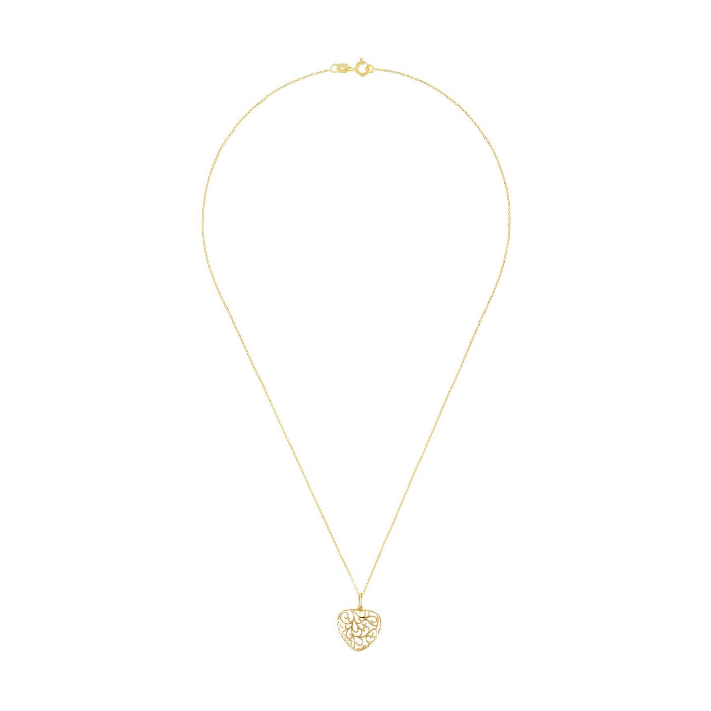 Pendentif "Ouvres-Moi Ton Cœur" - Or Jaune 375/1000