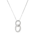 Pendentif "Forever Linked" Diamants 0,11/14 - Or Blanc 375/1000