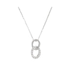 Pendentif "Forever Linked" Diamants 0,11/14 - Or Blanc 375/1000