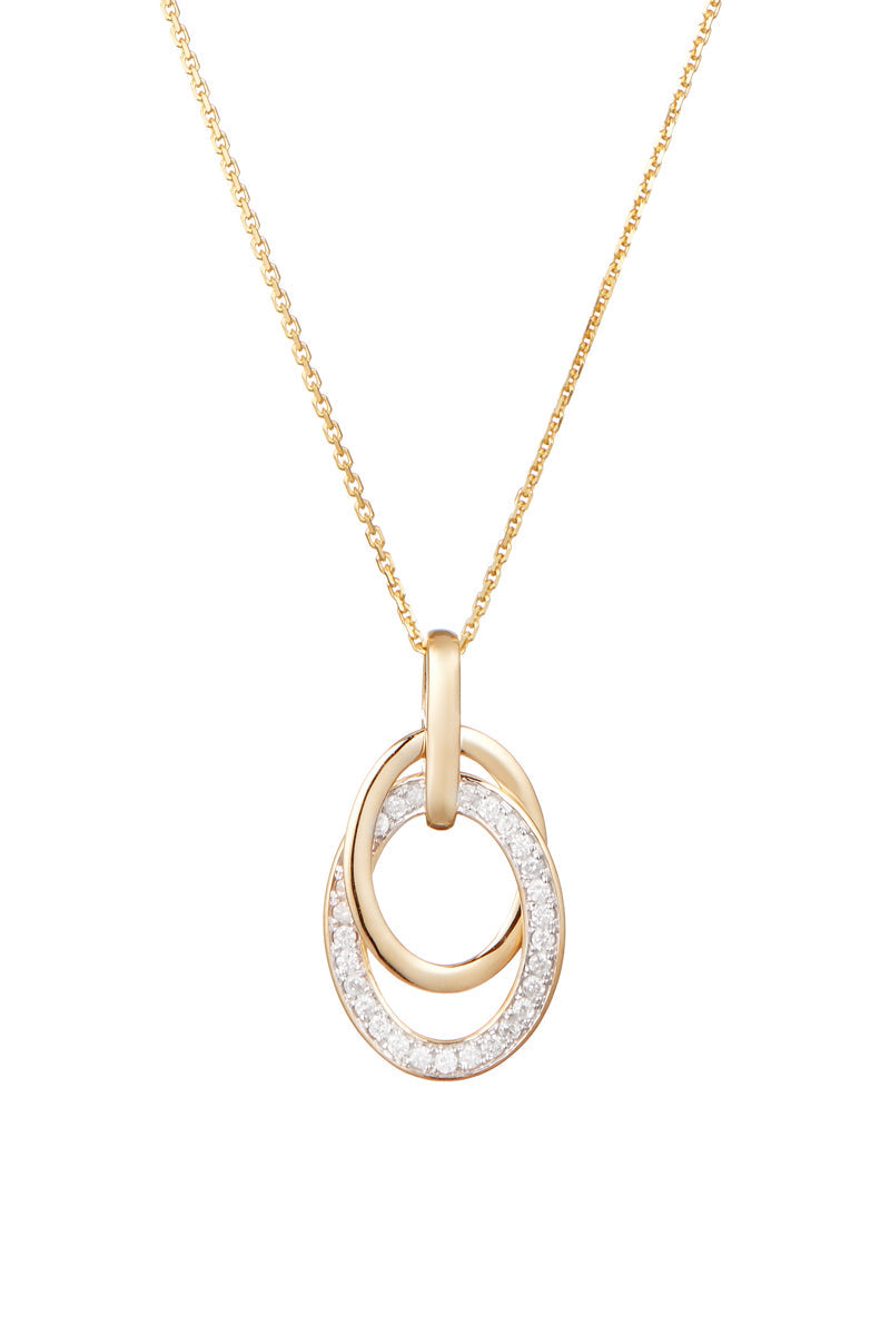 Pendentif "Double Jeu" Diamants 0,18/29