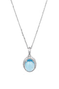 Pendentif "Comme Le Bleu De Tes Yeux" D0,13/24 & Topaze Bleue 2,05/1