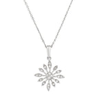 Pendentif "Brisbane" D 0,11/20 - Or Blanc 375/1000