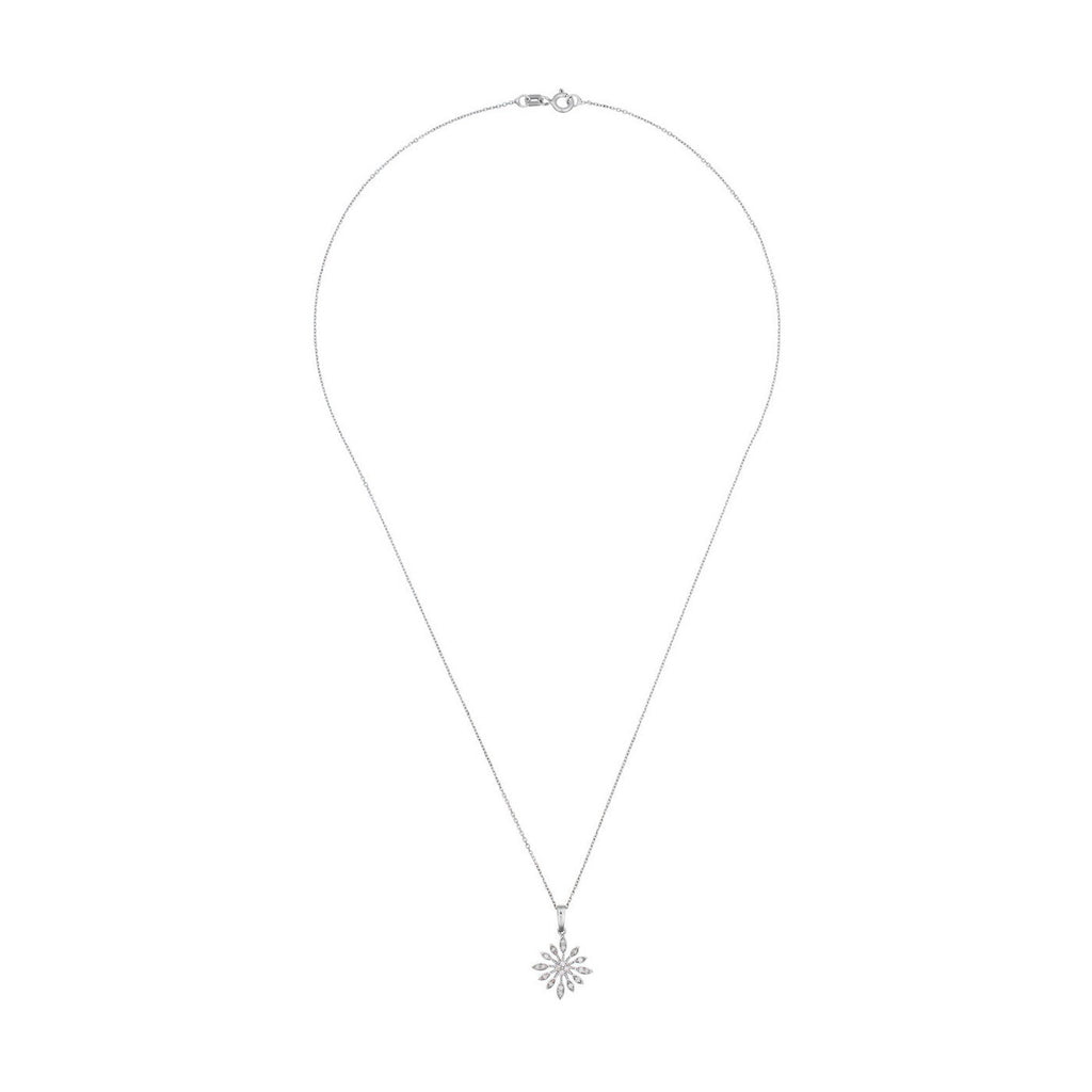 Pendentif "Brisbane" D 0,11/20 - Or Blanc 375/1000