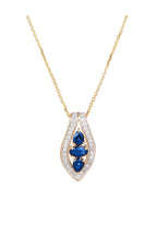 Pendentif "Westeros" Diamants 0,16/31 & Saphirs 0,85/3