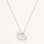 Pendentif "Two Ever" D0,11/20 - Or Blanc 375/1000