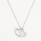 Pendentif "Two Ever" D0,11/20 - Or Blanc 375/1000